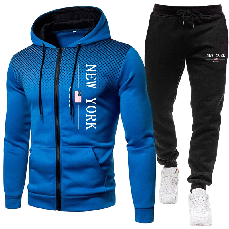 Quality Winter Clothing Jacket - เสื้อแจ็คเก็ตผู้ชาย ชุดวอร์มลำลอง เสื้อฮู้ดมีซิป ลายจุด เสื้อโค้ทสำหรับกิจกรรมกลางแจ้ง เสื้อผ้ากีฬา