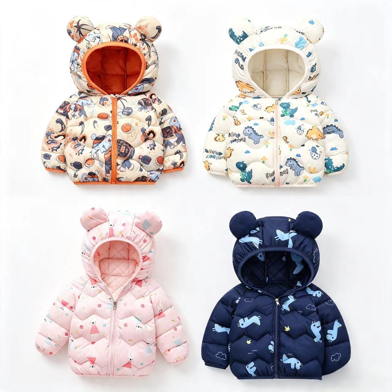 Winter Clothing Toddler - เสื้อโค้ทเด็ก เสื้อแจ็คเก็ตการ์ตูนเด็ก เสื้อผ้ามีฮู้ดสำหรับเด็กผู้ชาย เสื้อผ้ากันหนาวสำหรับเด็กผู้หญิง เสื้อผ้าเด็กวัยหัดเดิน เสื้อผ้าเด็กสำหรับฤดูหนาว