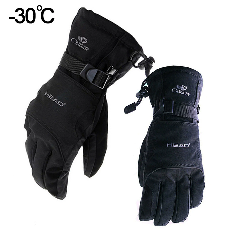 Waterproof Mitten Ski - แบรนด์ใหม่ผู้ชายถุงมือสกีถุงมือสโนว์บอร์ดสโนว์โมบิลขี่รถจักรยานยนต์ถุงมือฤดูหนาวWindproofกันน้ําถุงมือหิมะUnisex