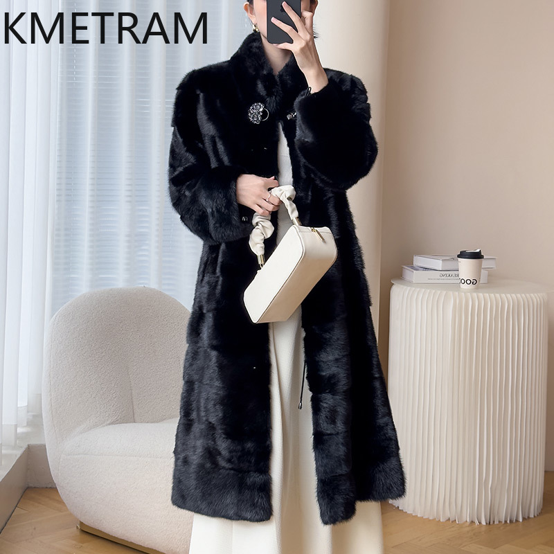 จริงทั้ง Mink FUR Coat ผู้หญิง - Quality Winter Clothing Jacket บทวิจารณ์และราคา