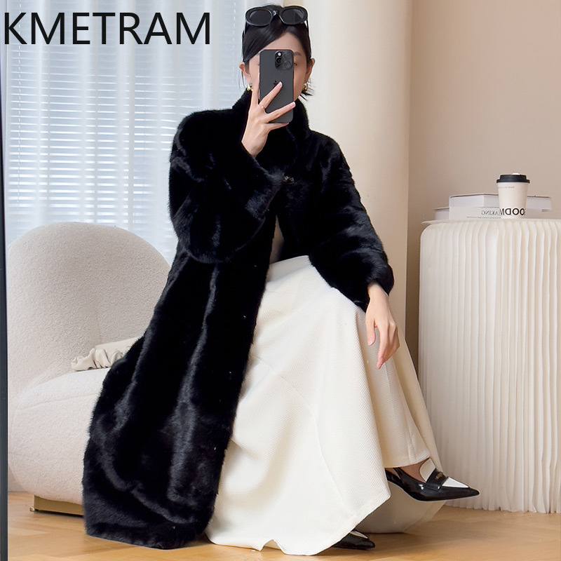 จริงทั้ง Mink FUR Coat ผู้หญิง - Quality Winter Clothing Jacket บทวิจารณ์และราคา