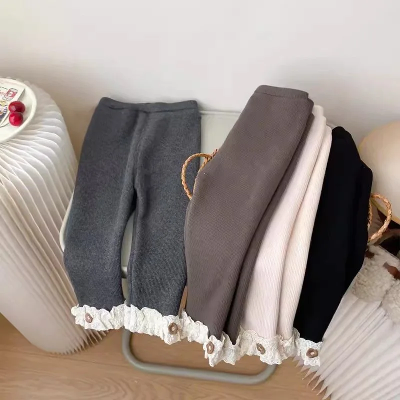 กางเกงเลกกิ้งเด็กผู้หญิงบุขนแก - Winter Clothing Toddler บทวิจารณ์และราคา
