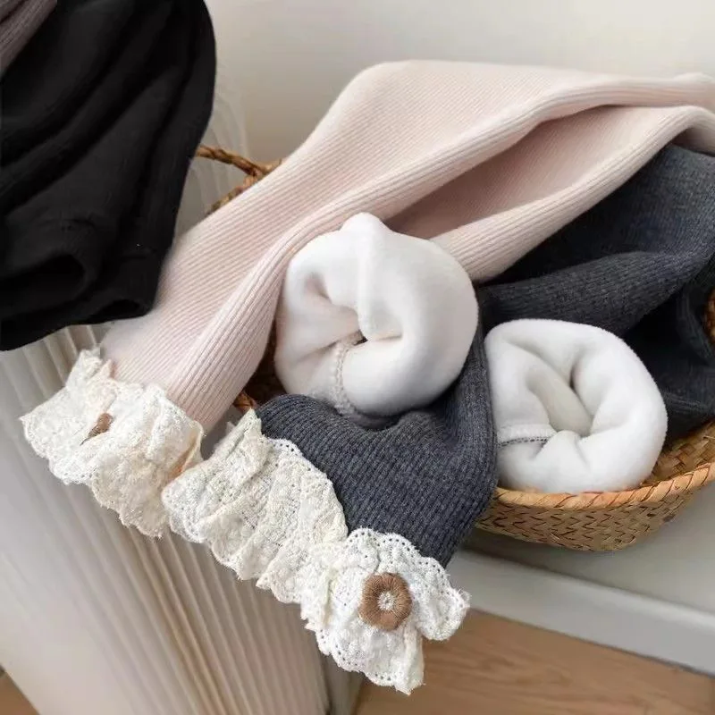 กางเกงเลกกิ้งเด็กผู้หญิงบุขนแก - Winter Clothing Toddler บทวิจารณ์และราคา