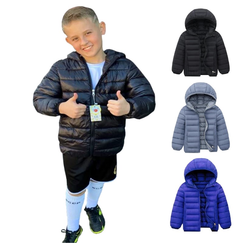 แจ็กเก็ตขนเป็ดน้ำหนักเบามีฮู้ด - Winter Clothing Kids บทวิจารณ์และราคา
