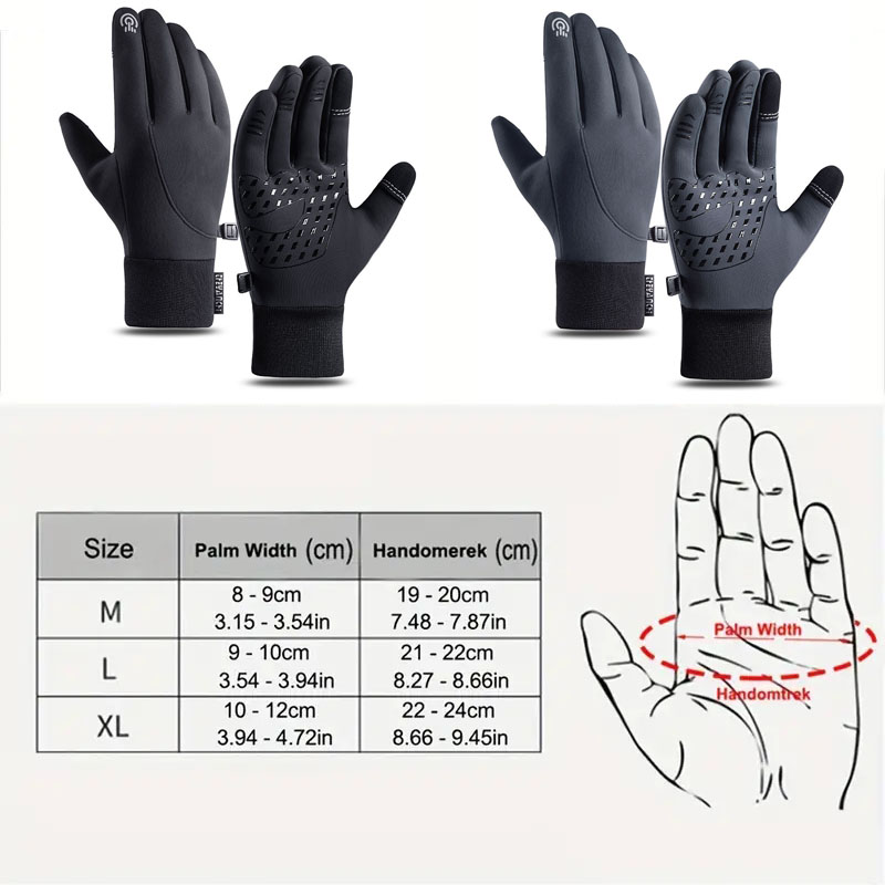 ถุงมือ GTUBIKE สำหรับฤดูใบไม้ร - Waterproof Mitten Ski บทวิจารณ์และราคา