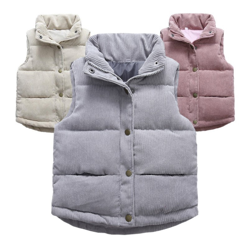 เสื้อกั๊กผ้าลูกฟูกสำหรับเด็กเด - Winter Clothing Kids บทวิจารณ์และราคา