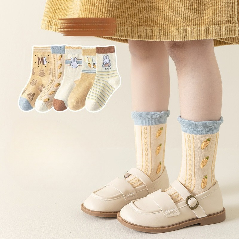 ถุงเท้าเด็กผู้หญิงลายมิฟฟี่น่า - Winter Clothing Kids บทวิจารณ์และราคา
