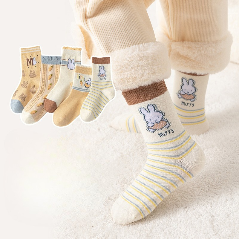 ถุงเท้าเด็กผู้หญิงลายมิฟฟี่น่า - Winter Clothing Kids บทวิจารณ์และราคา