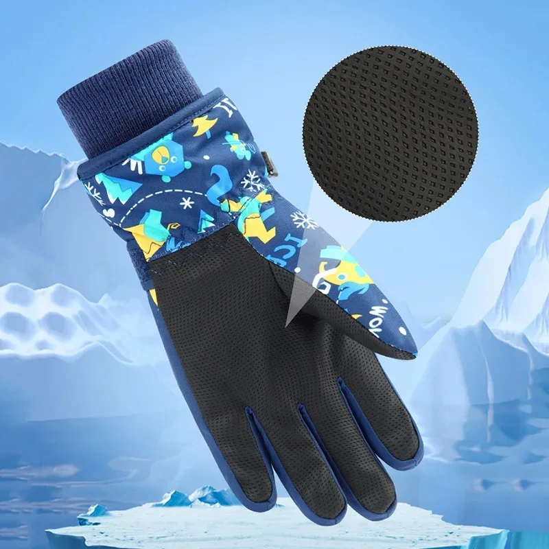 ถุงมือสกีเด็กฤดูหนาว ถุงมือเด็ - Waterproof Mitten Ski บทวิจารณ์และราคา