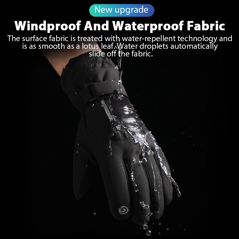 ผู้ชายฤดูหนาวถุงมือขี่จักรยานก - Waterproof Mitten Ski บทวิจารณ์และราคา