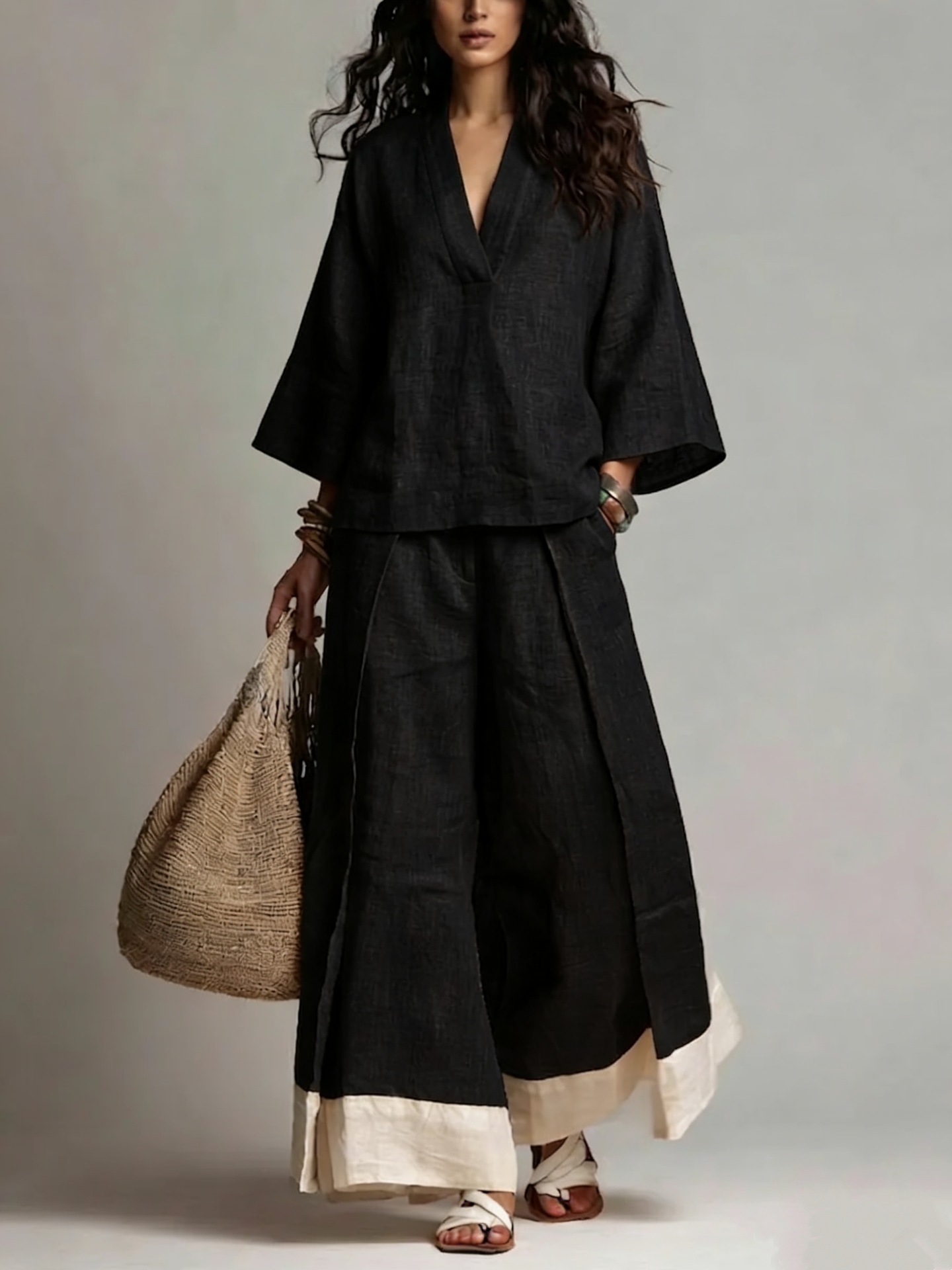ชุดเซ็ตผ้าฝ้ายลินินคอวีสำหรับฤ - Winter Clothing Sale บทวิจารณ์และราคา