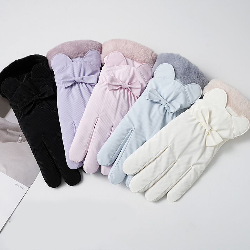 ถุงมือฤดูหนาวสำหรับผู้หญิงบุผ้ - Waterproof Mitten Ski บทวิจารณ์และราคา