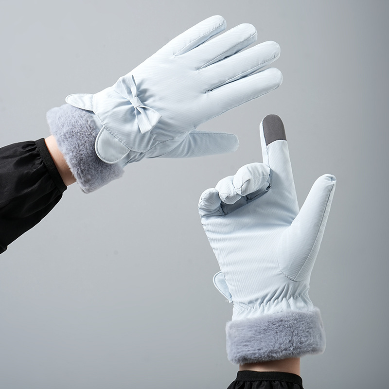 ถุงมือฤดูหนาวสำหรับผู้หญิงบุผ้ - Waterproof Mitten Ski บทวิจารณ์และราคา