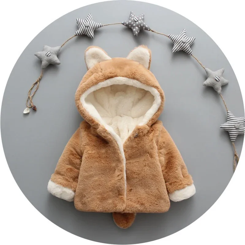 แจ็คเก็ตมีหูแมวน่ารักสำหรับเด็ - Winter Clothing Toddler บทวิจารณ์และราคา