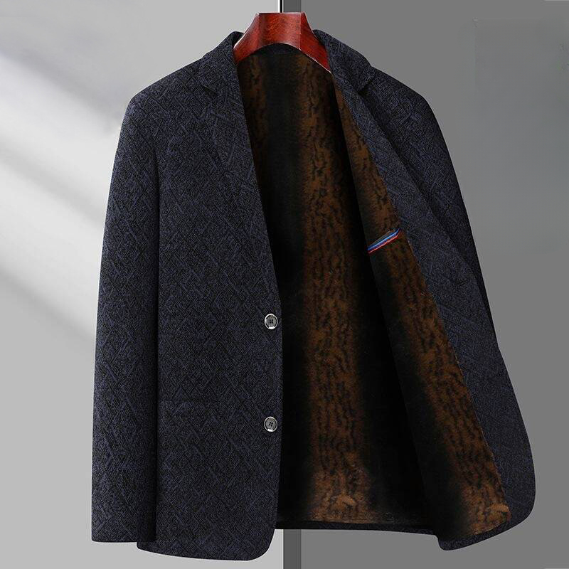 เสื้อสูทขนแกะอบอุ่นสำหรับผู้ชา - Quality Winter Clothing Jacket บทวิจารณ์และราคา