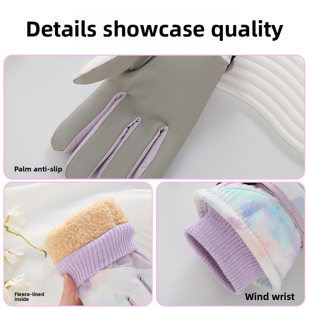 ใหม่ถุงมือสกีกันน้ำกันลมกันหนา - Waterproof Mitten Ski บทวิจารณ์และราคา