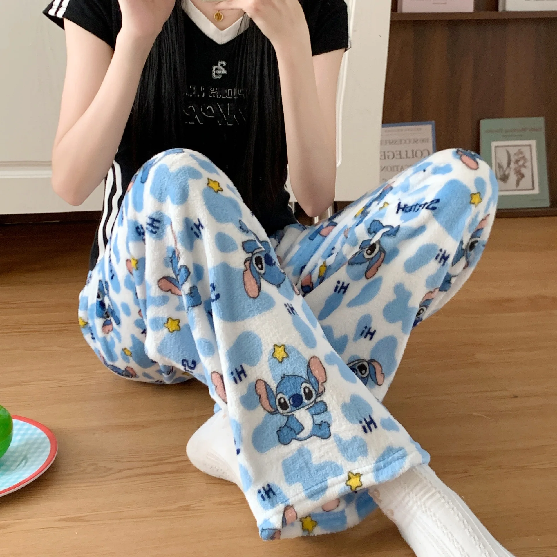 ชุดนอนผ้าสักหลาดลายการ์ตูนสติท - Winter Clothing Clearance บทวิจารณ์และราคา